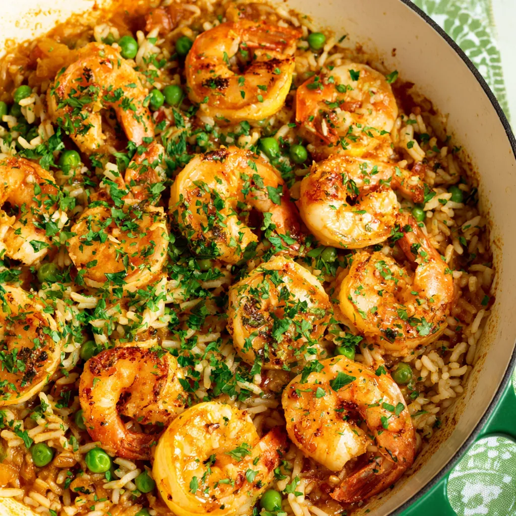 Easy Garlic Butter Shrimp and Rice