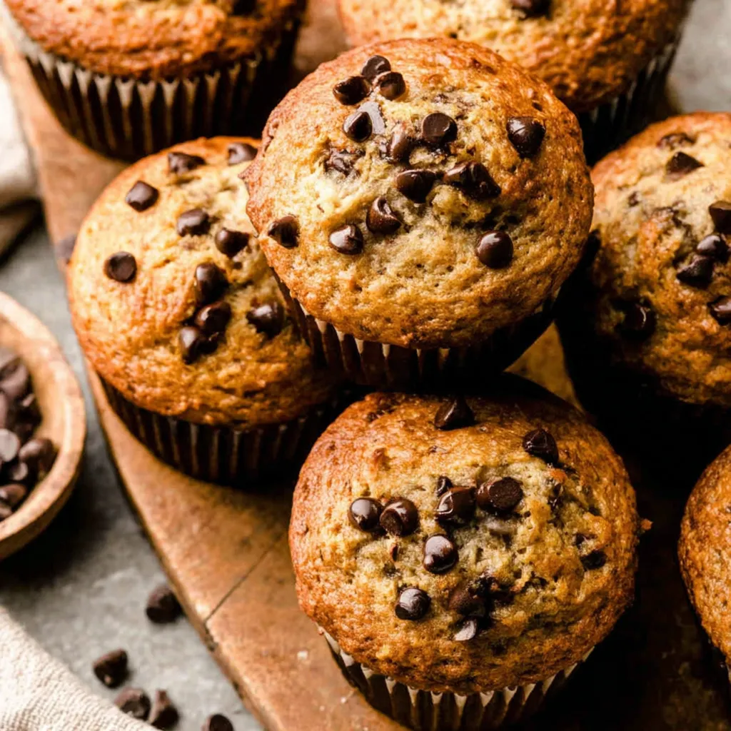 Banana Chocolate Chip Muffins