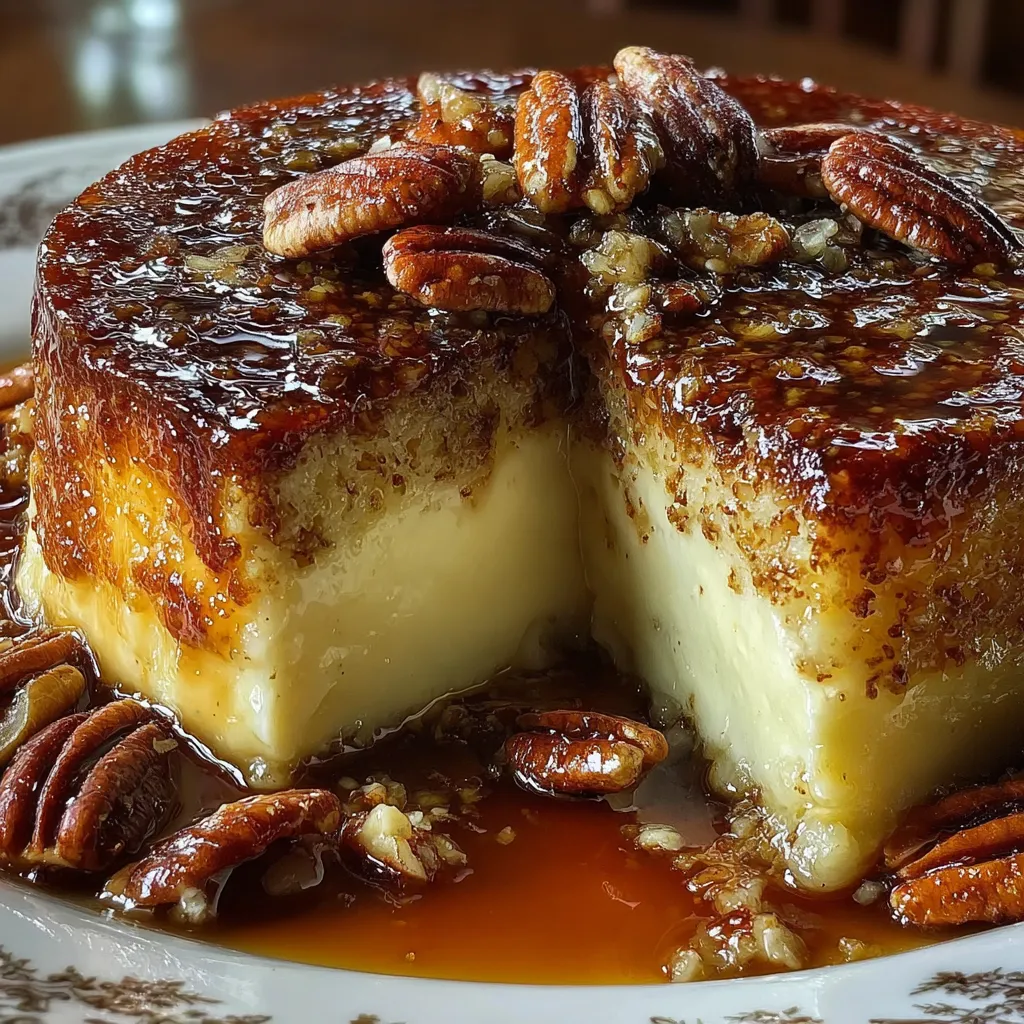 Crème Brûlée Caramel Pecan Cake