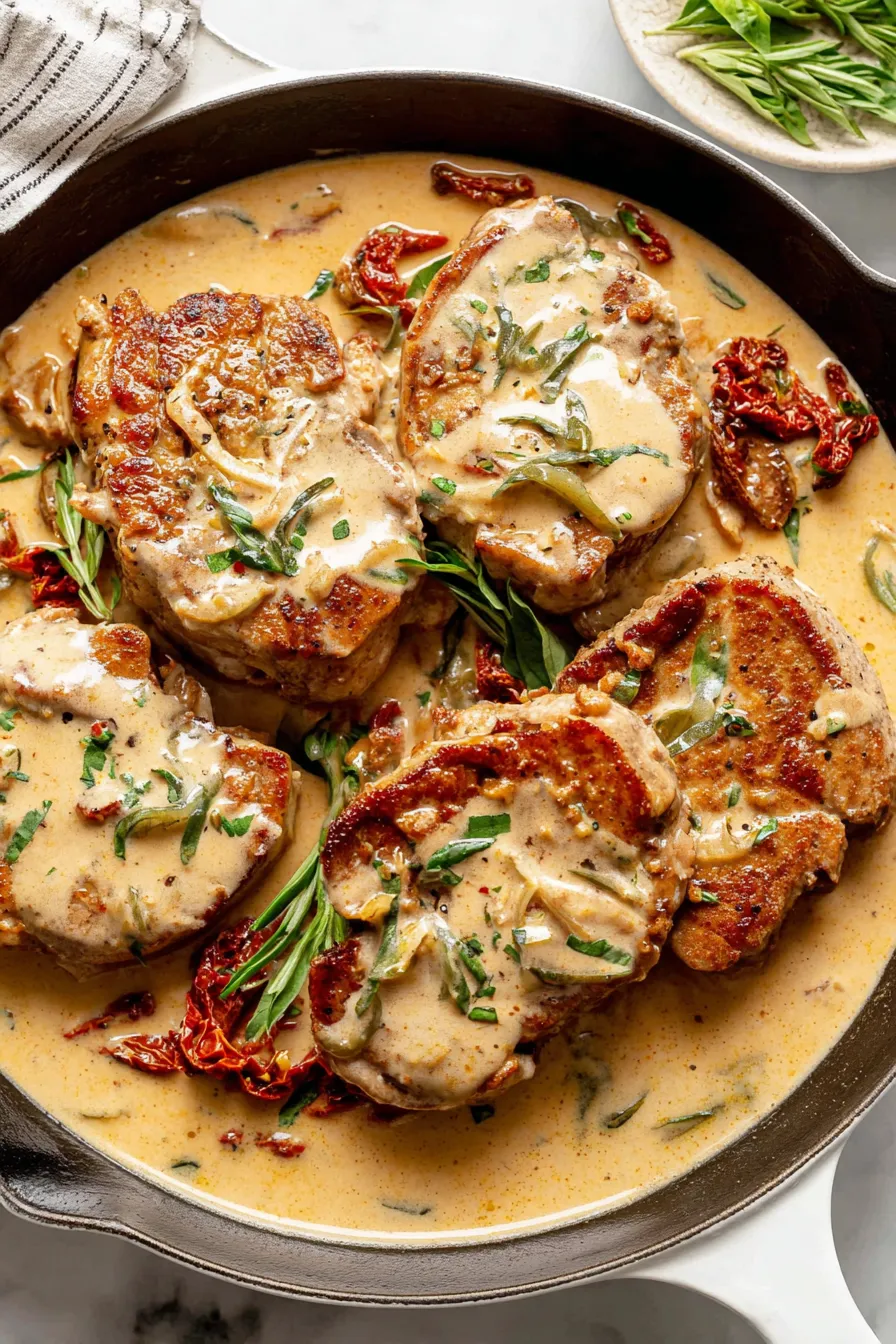 Creamy sun-dried tomato sauce with Parmesan