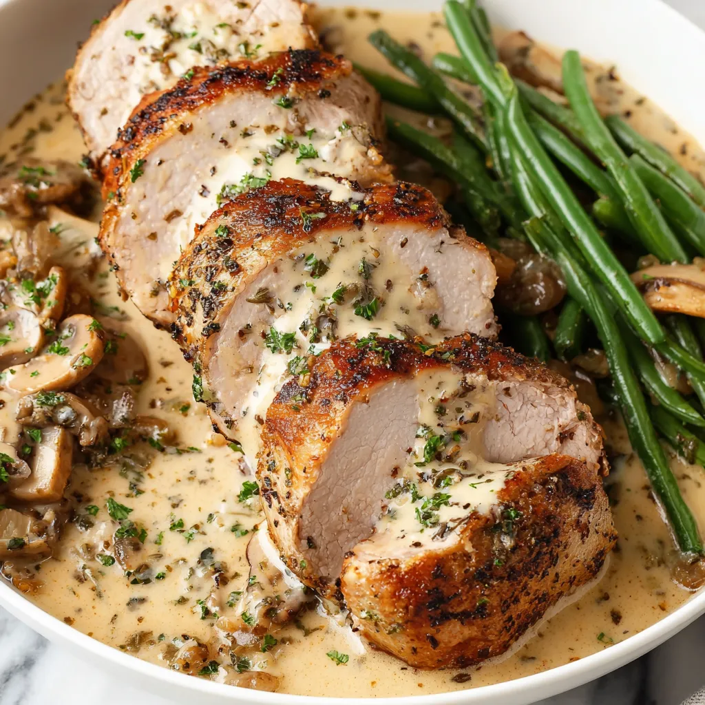 Creamy White Wine Pork Tenderloin