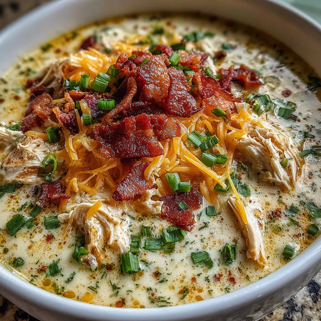 Creamy Chicken Bacon Soup