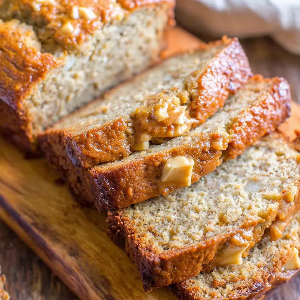 Peanut Butter Apple Banana Bread