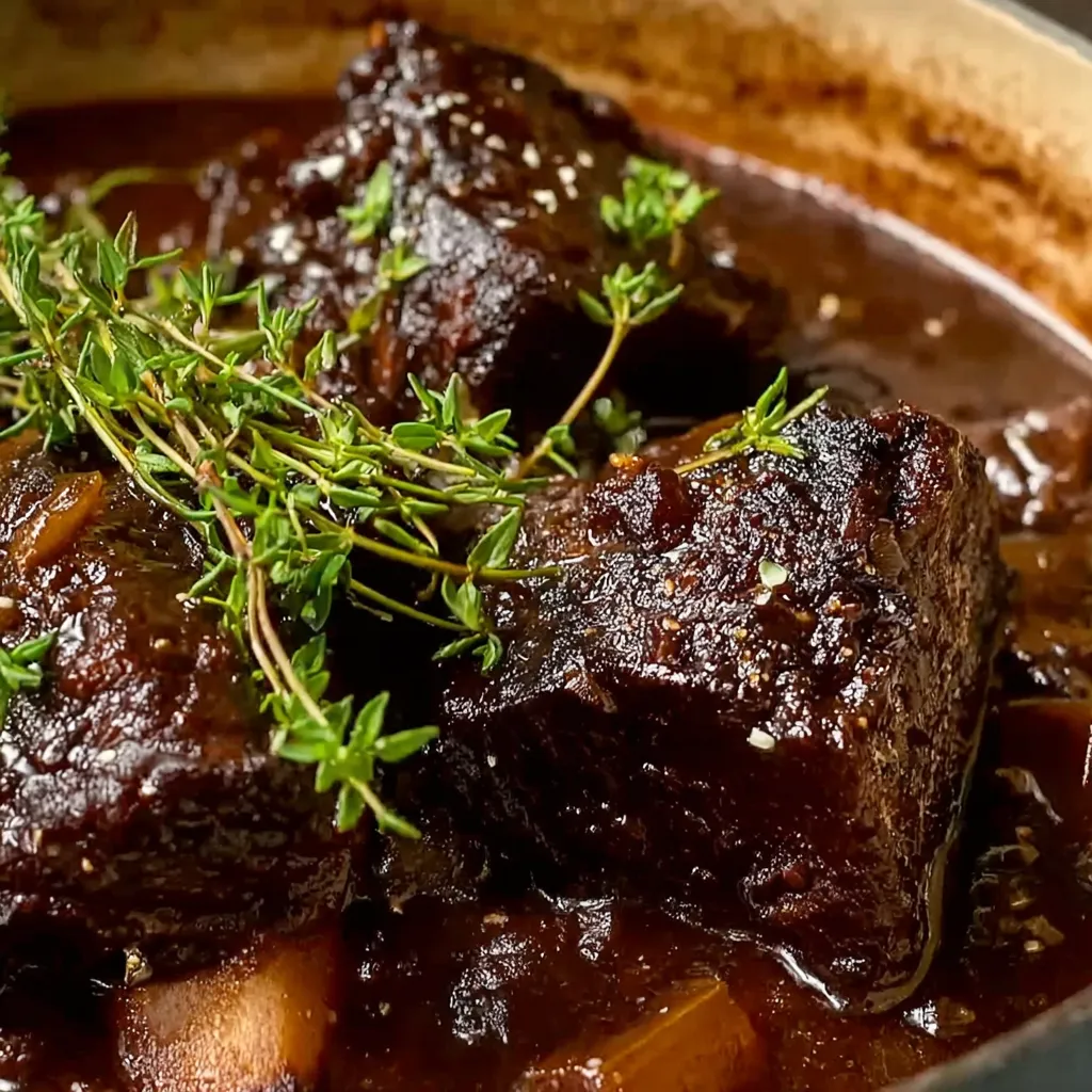 Braised Beef Short Ribs in Red Wine Sauce