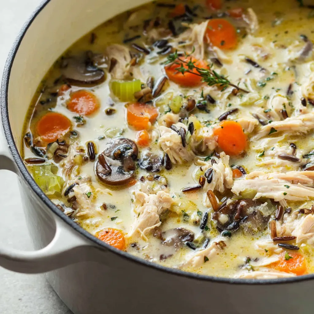 Leftover Turkey Wild Rice Soup