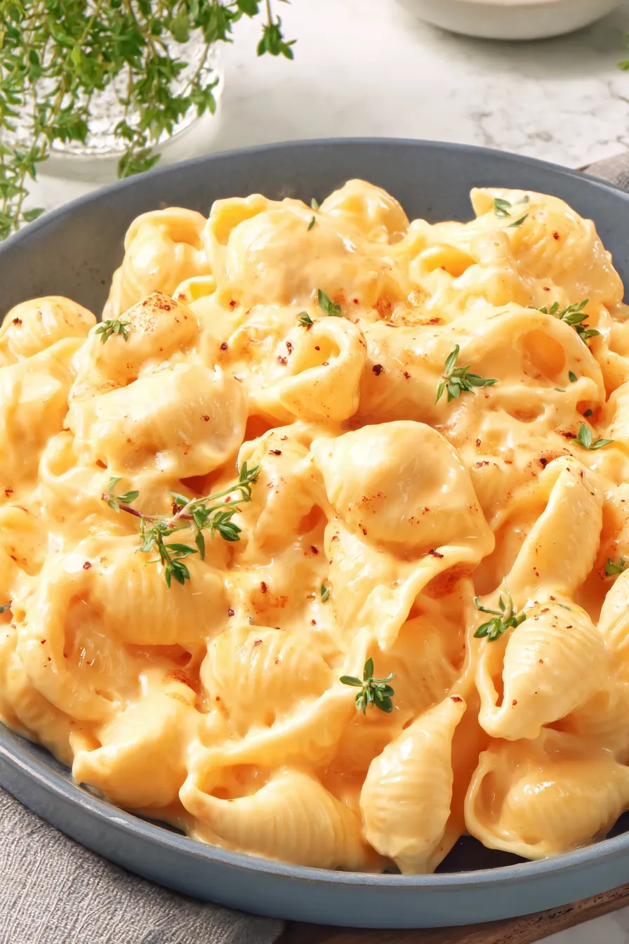 Serving suggestion with garnish