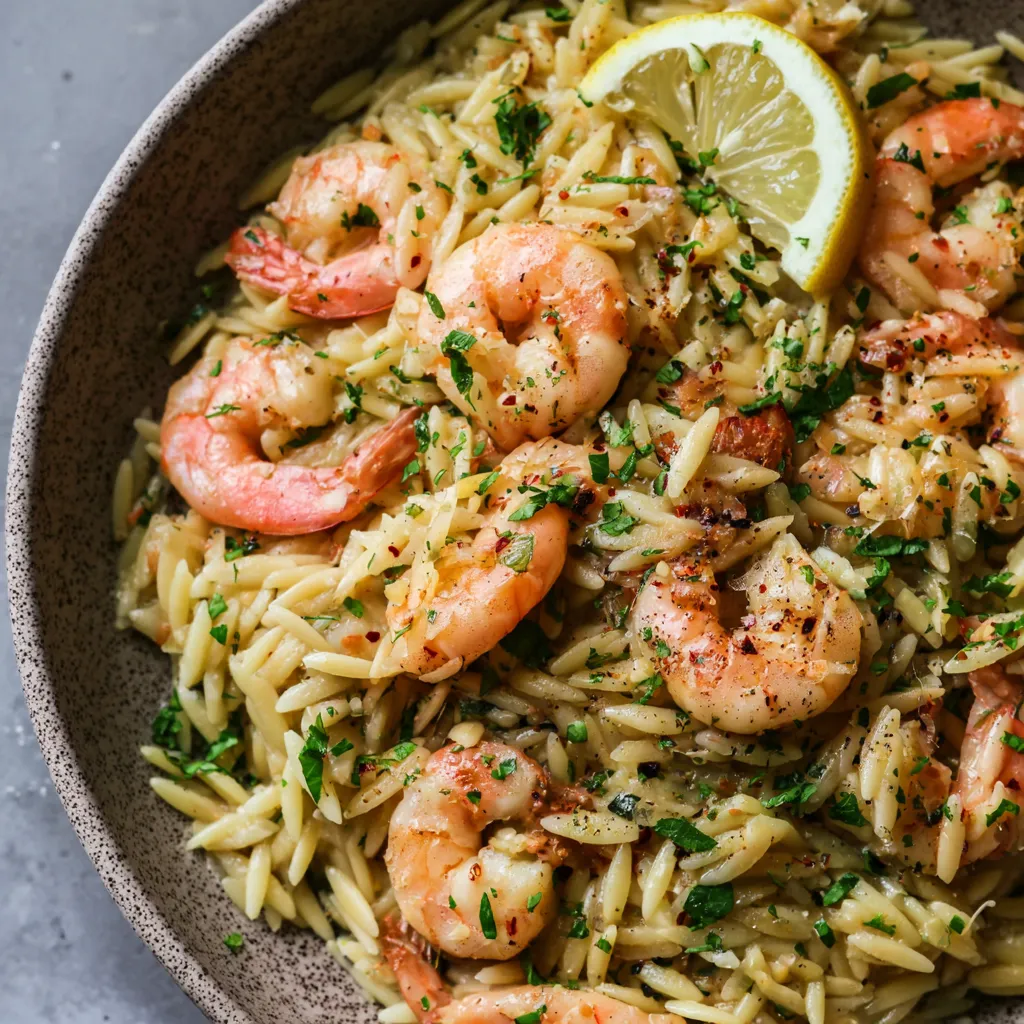 Shrimp Scampi Orzo