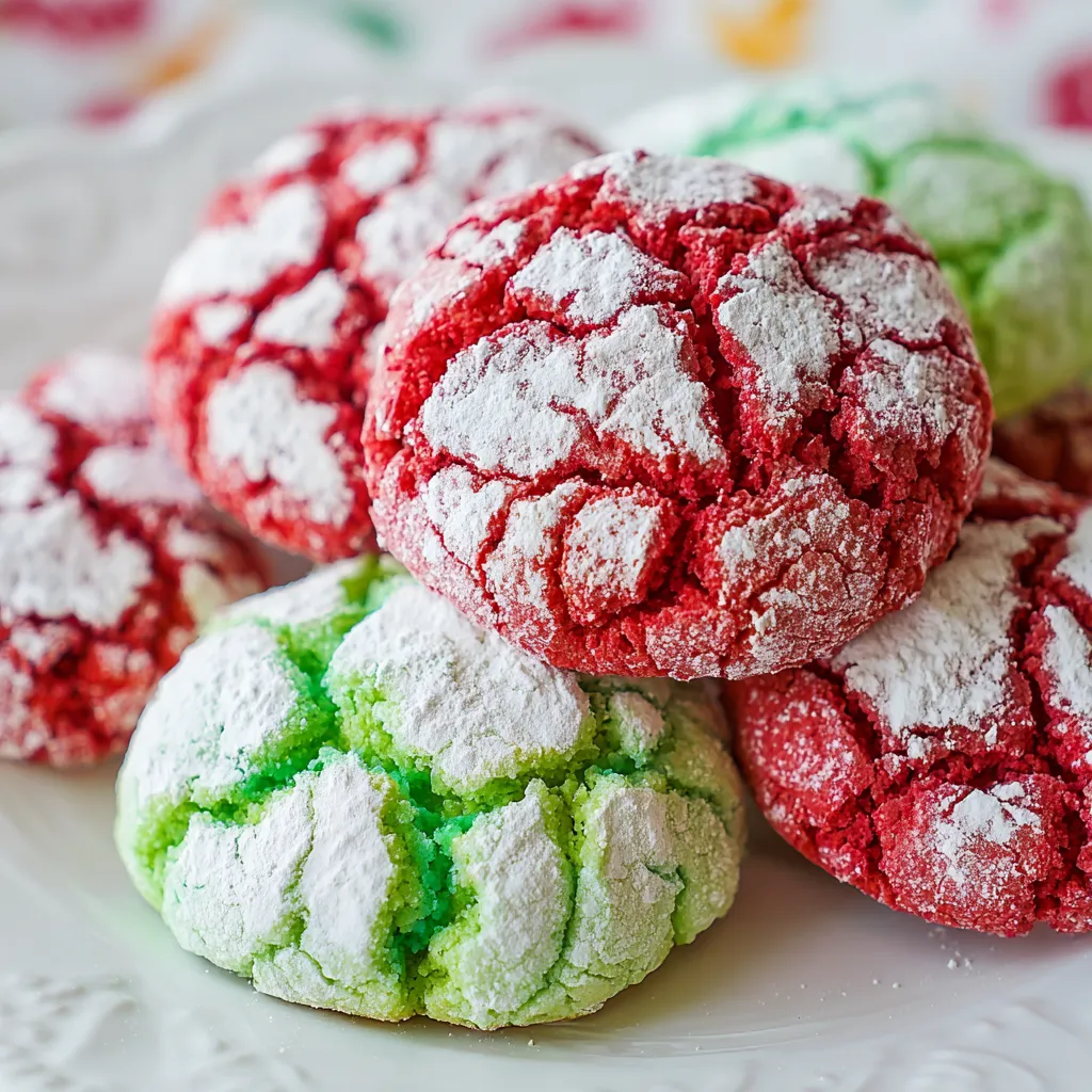 Christmas Crinkle Cookies