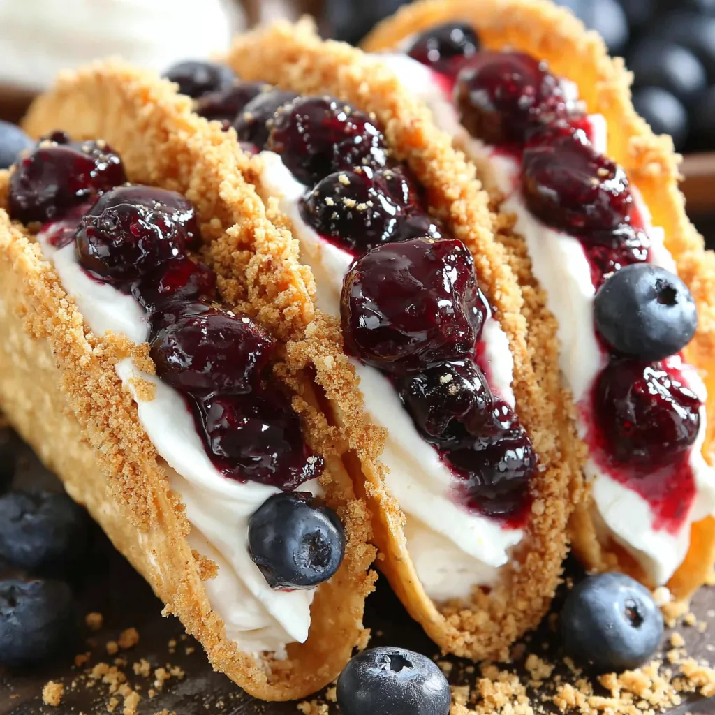 Blueberry Cheesecake Tacos