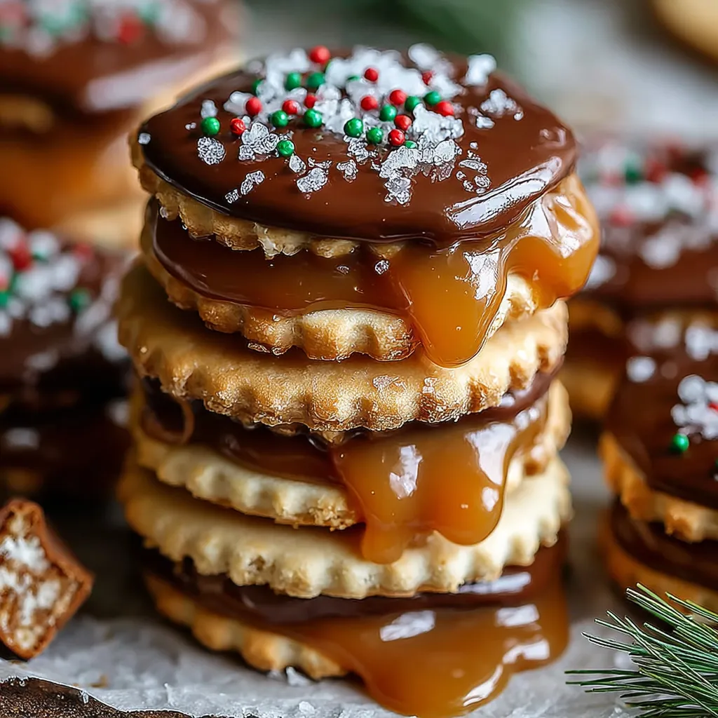 Decadent Caramel Ritz Cracker Christmas Cookies to Savor