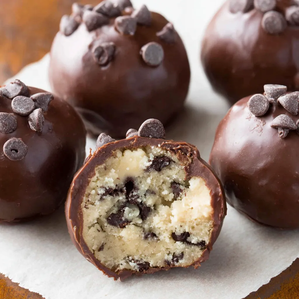 Homemade Cookie Dough Brownie Bombs