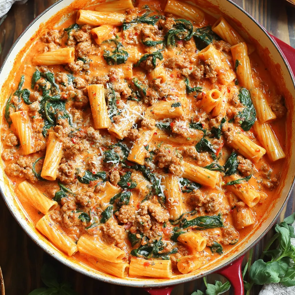 Creamy Sausage Rigatoni (One-Pan, 30-Minute Meal)