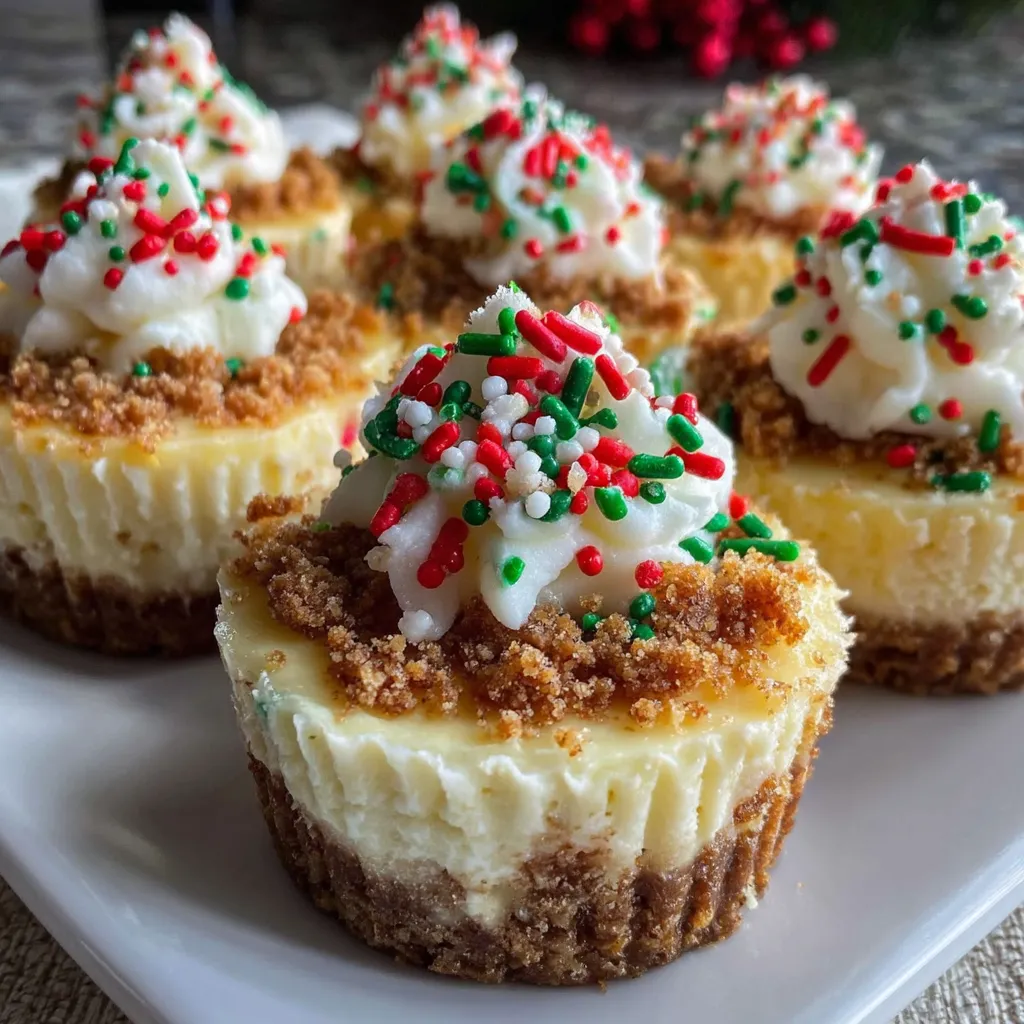 Mini Christmas Cheesecakes: 6 Irresistible Bites of Joy