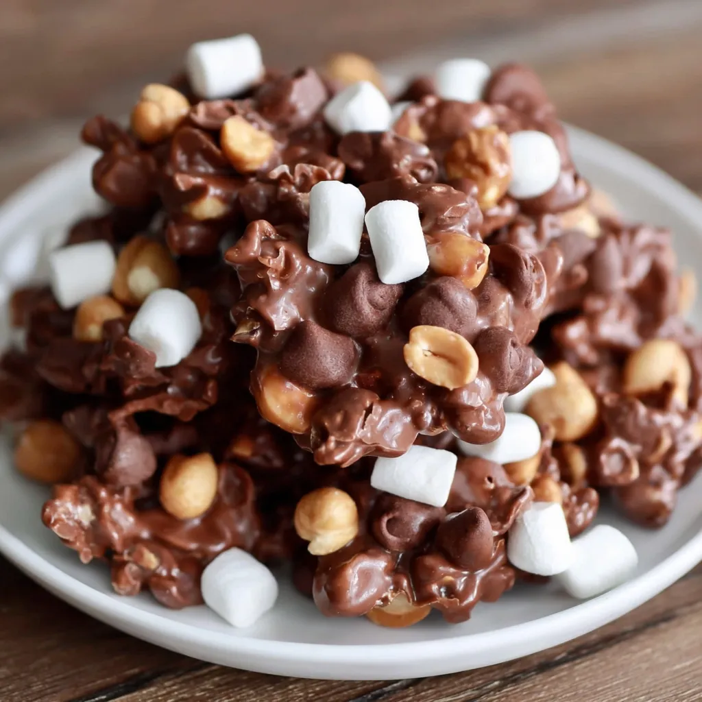 Rocky Road Peanut Clusters