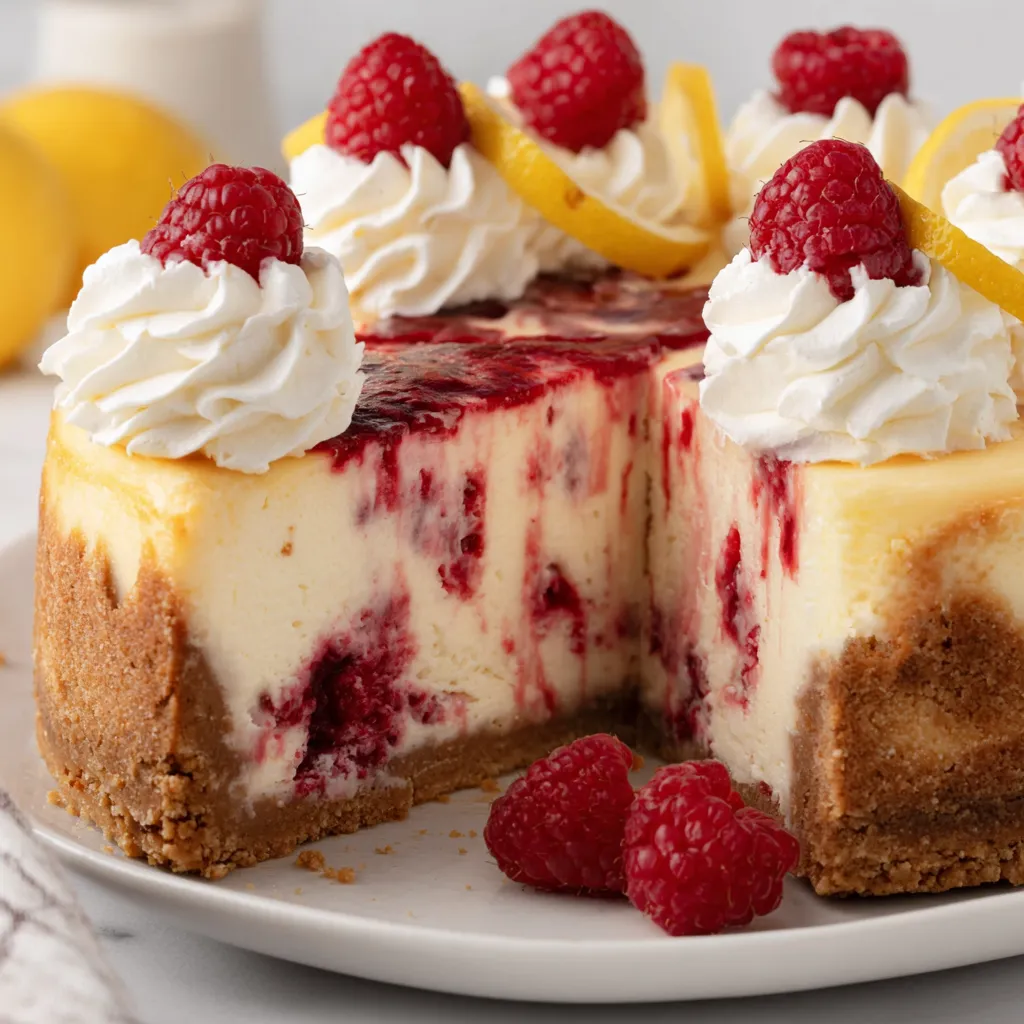 Lemon Raspberry Cheesecake
