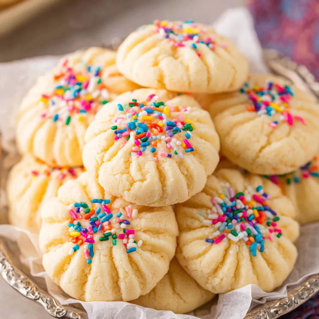 Whipped Shortbread Cookies