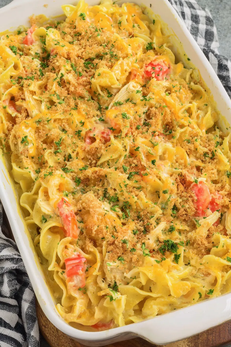 Crushed Ritz crackers and shredded cheese ready for the topping