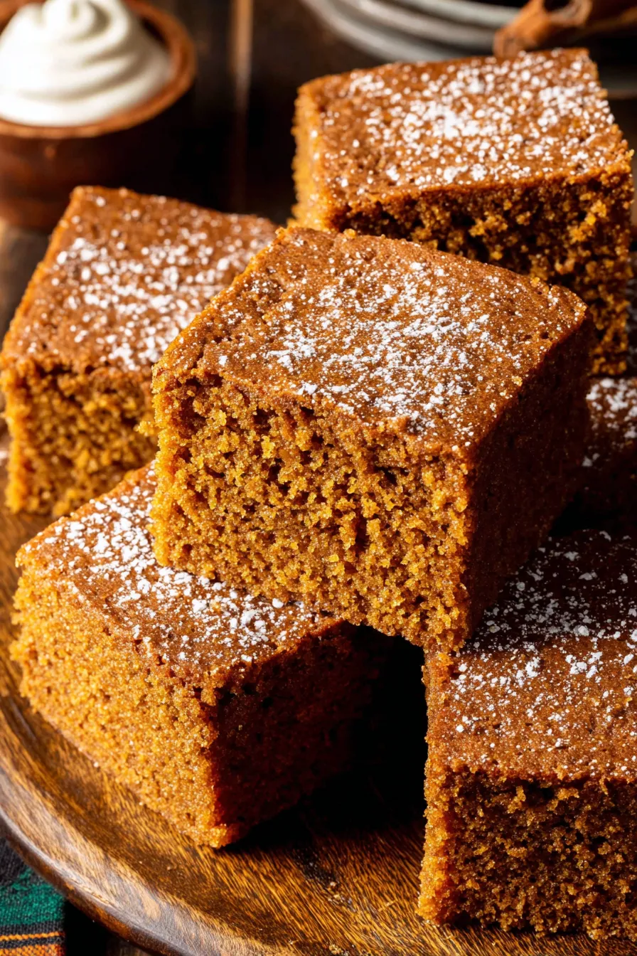 Gingerbread cake fresh from the oven