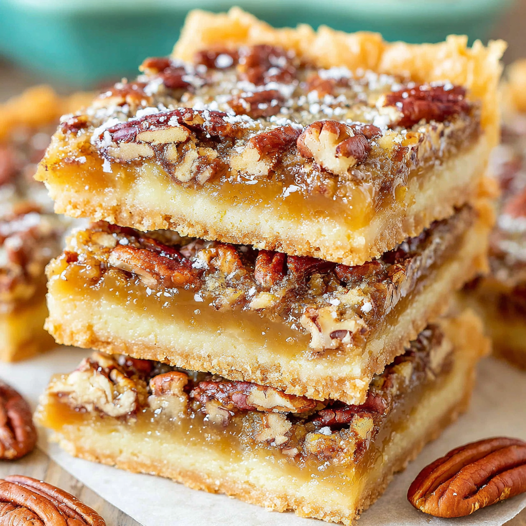 Buttery Pecan Pie Bars