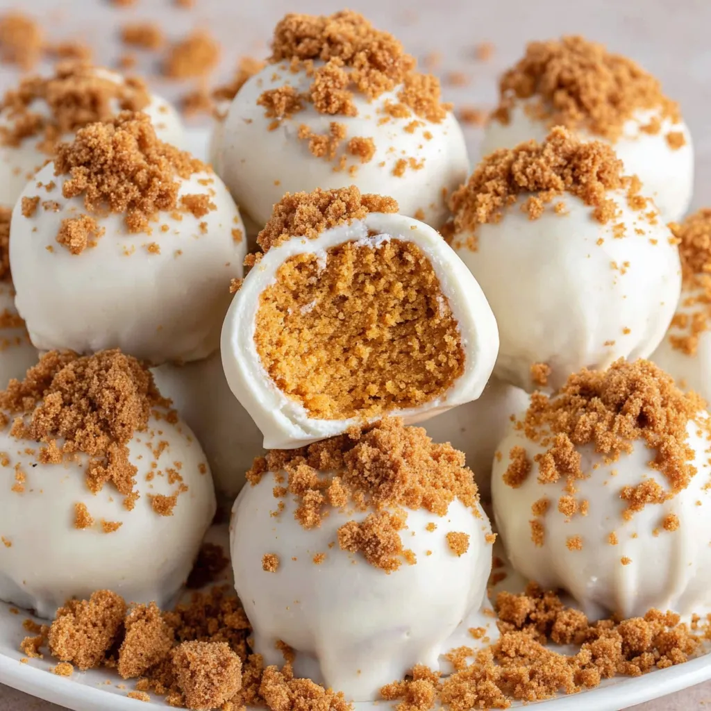 Pumpkin truffles on parchment