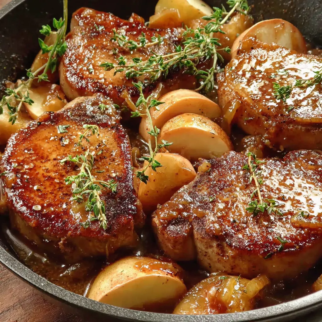 Juicy Apple Butter Pork Chops for Cozy Fall Dinners