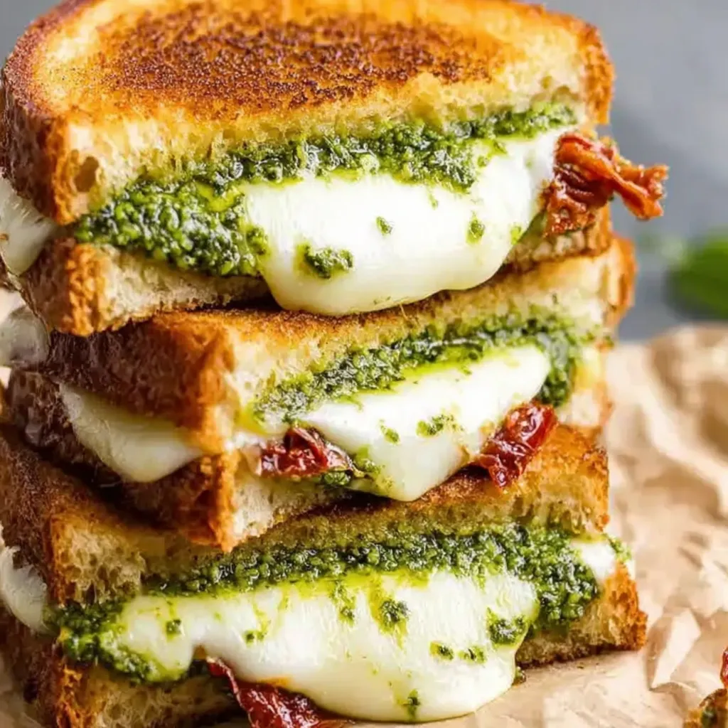Sourdough Pesto Grilled Cheese