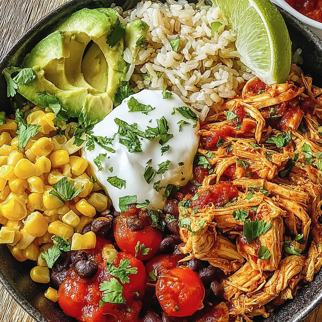 Healthy Chicken Taco Bowls