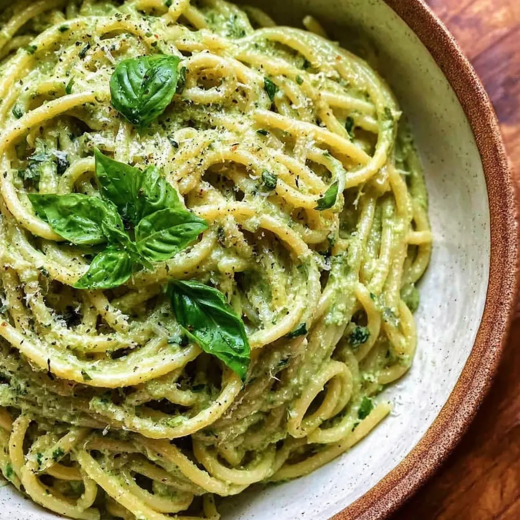 Easy 10-Minute Creamy Pesto Pasta