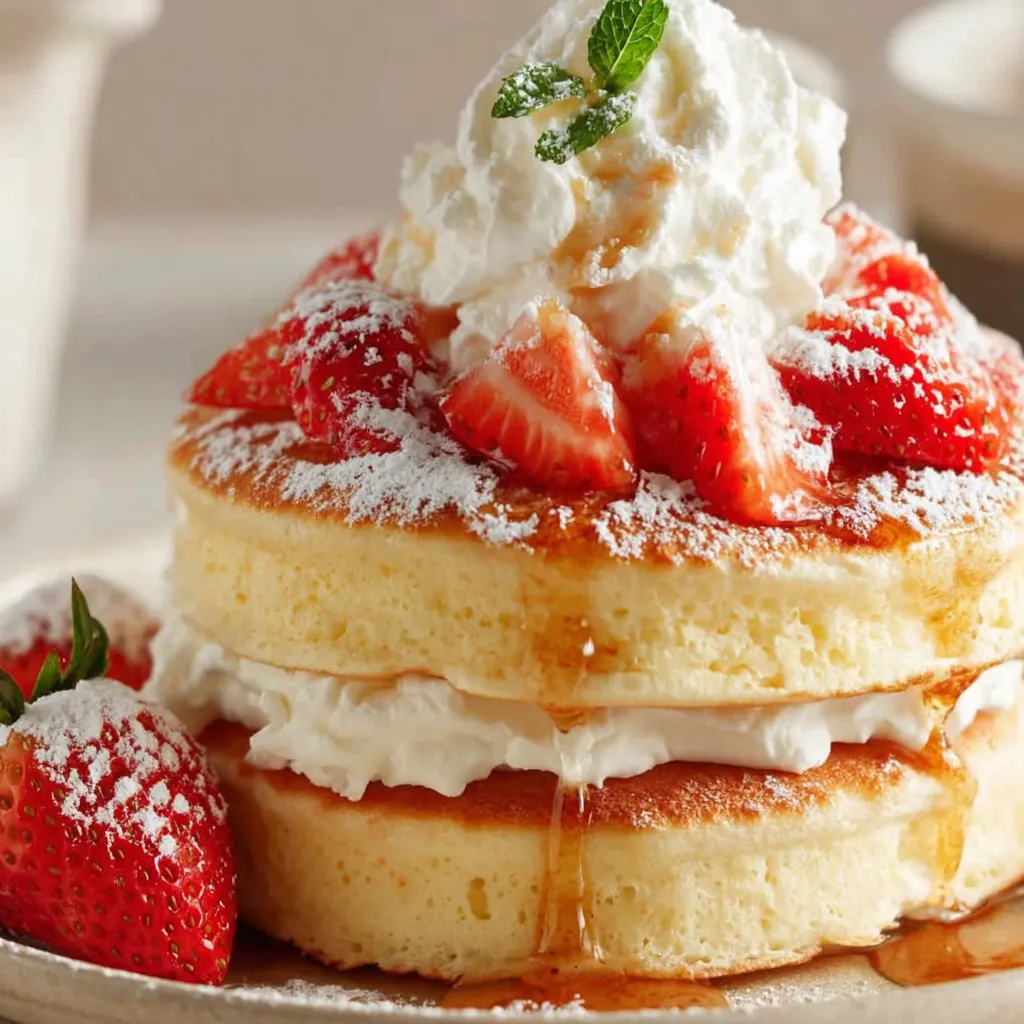 Fluffy Japanese Soufflé Pancakes