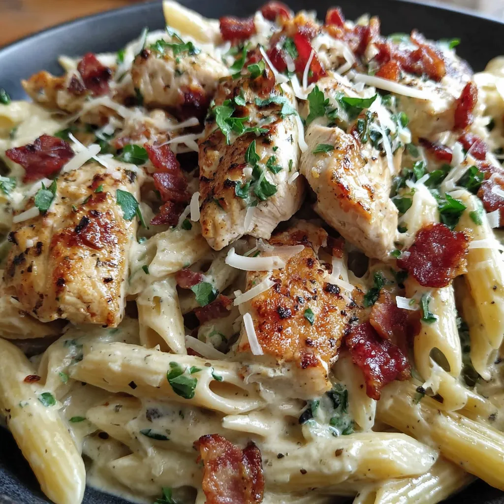 Chicken Bacon Ranch Pasta One Pot