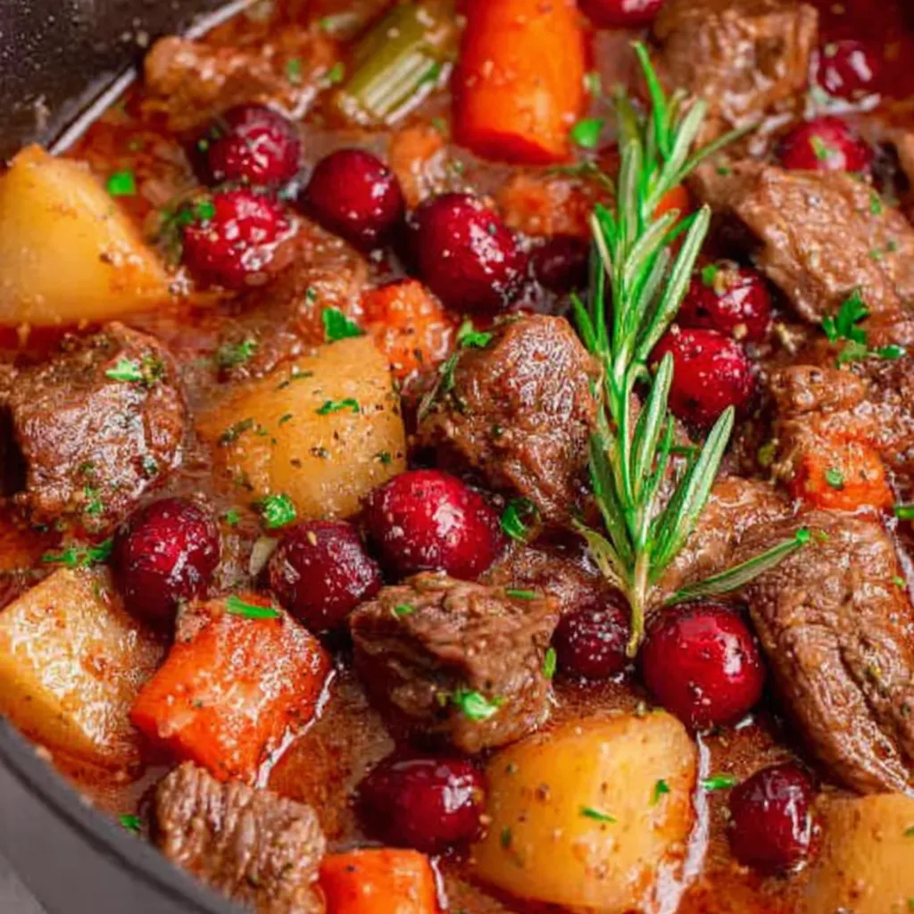 Cranberry Apple Beef Stew