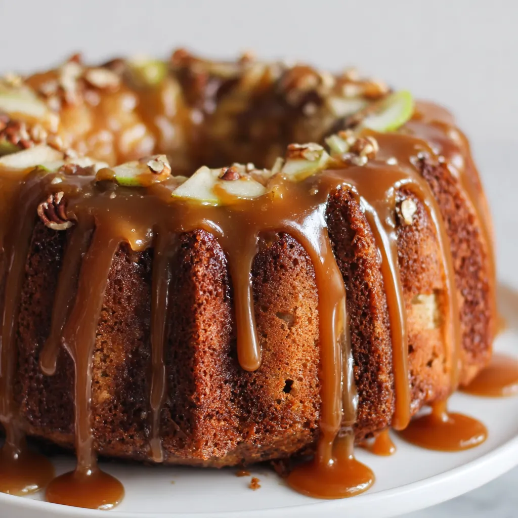 Caramel Apple Bundt Cake