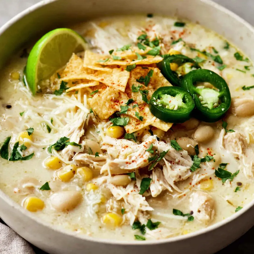 Creamy White Chicken Enchilada Soup
