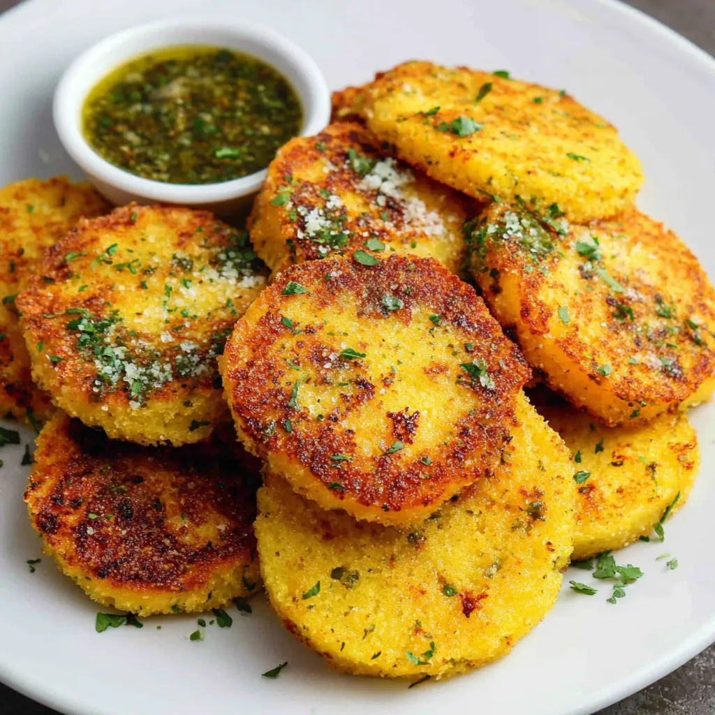 Pan Fried Polenta Slices