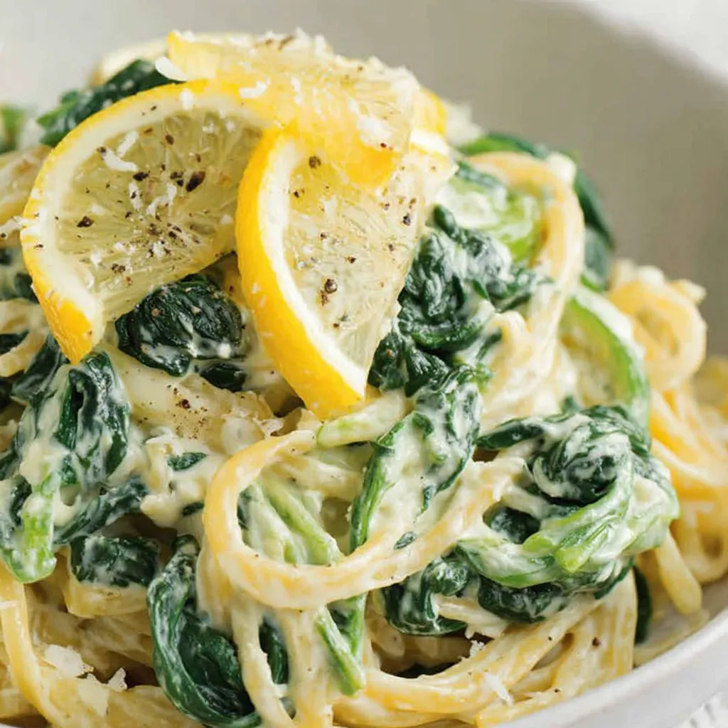Lemon Ricotta Pasta with Spinach