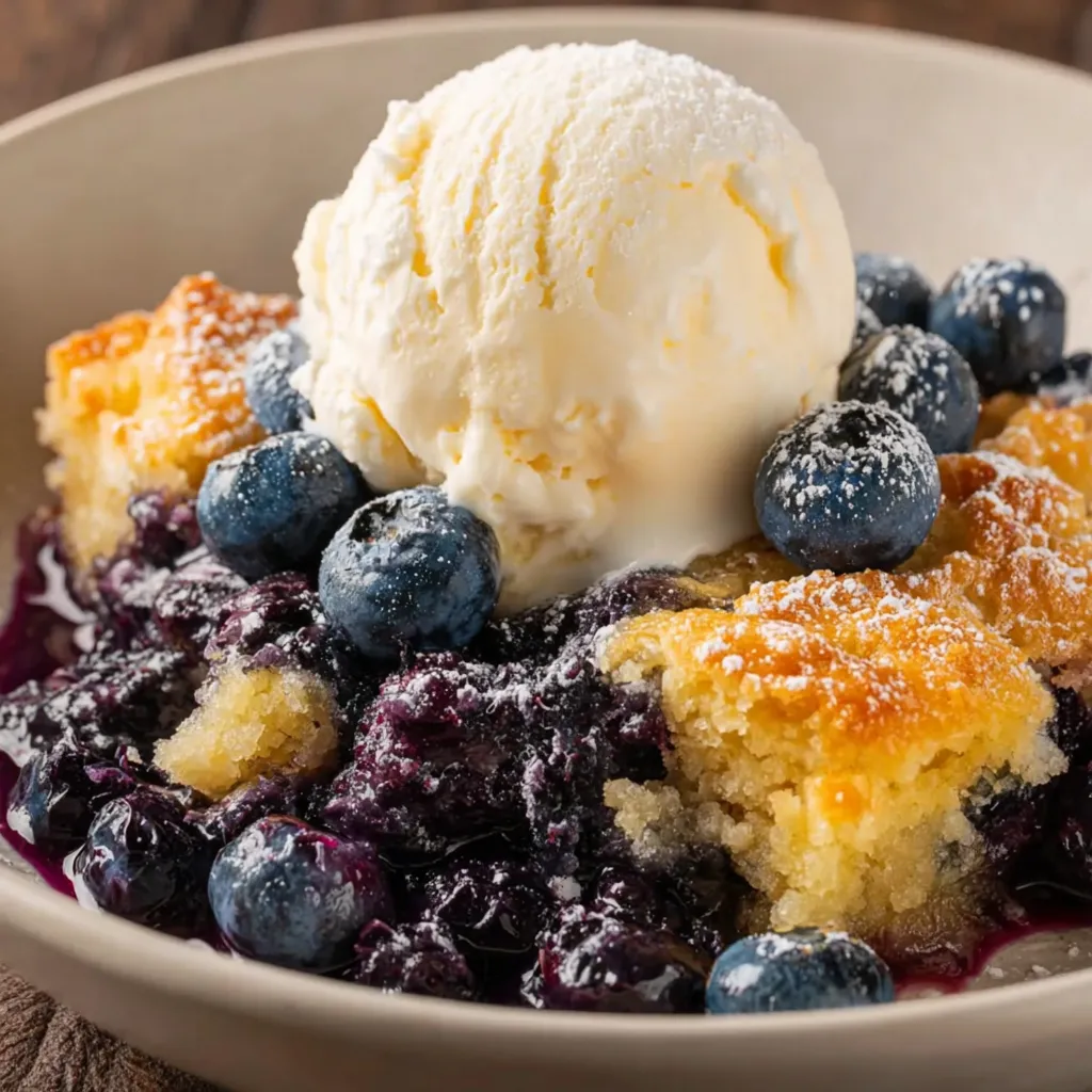 Easy Blueberry Cobbler
