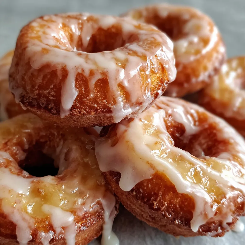 Baked Apple Donuts with Glaze