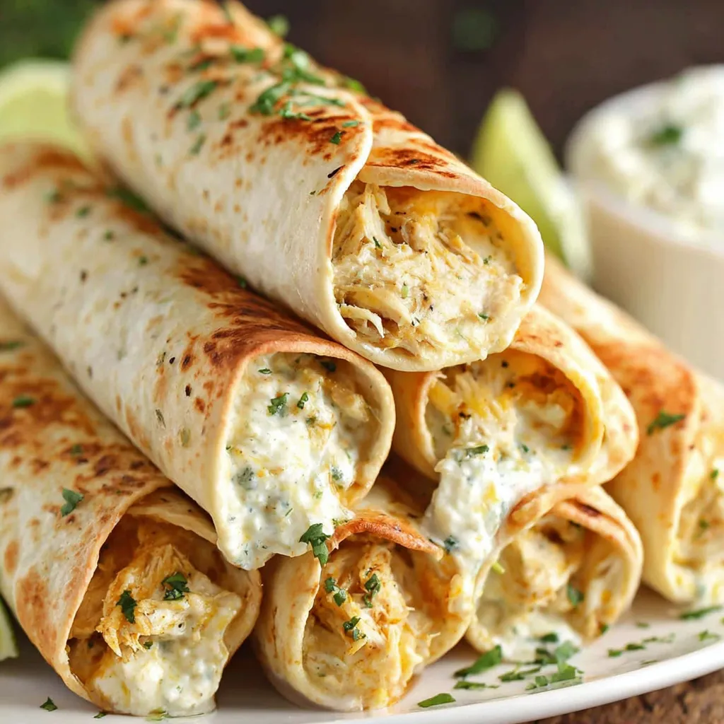 Baked Chicken Taquitos
