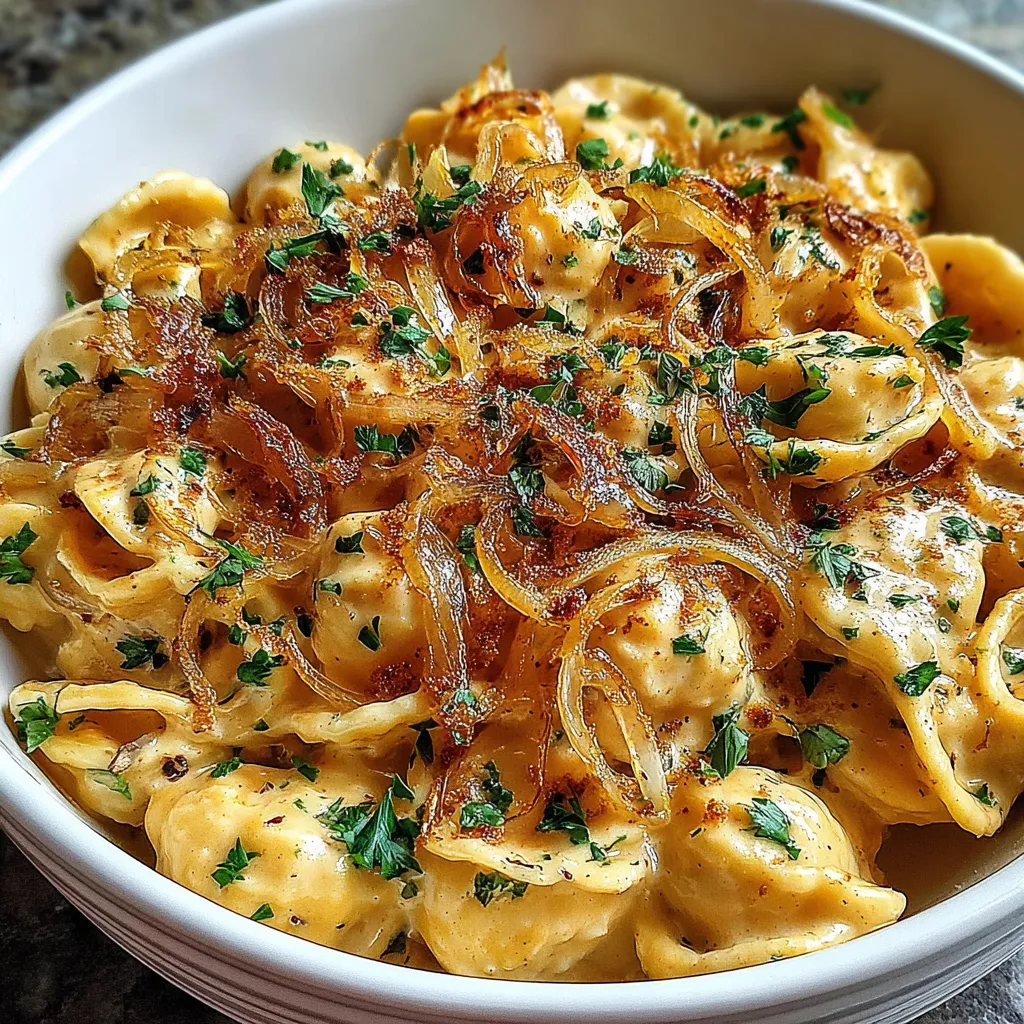 French Onion Creamy Pasta