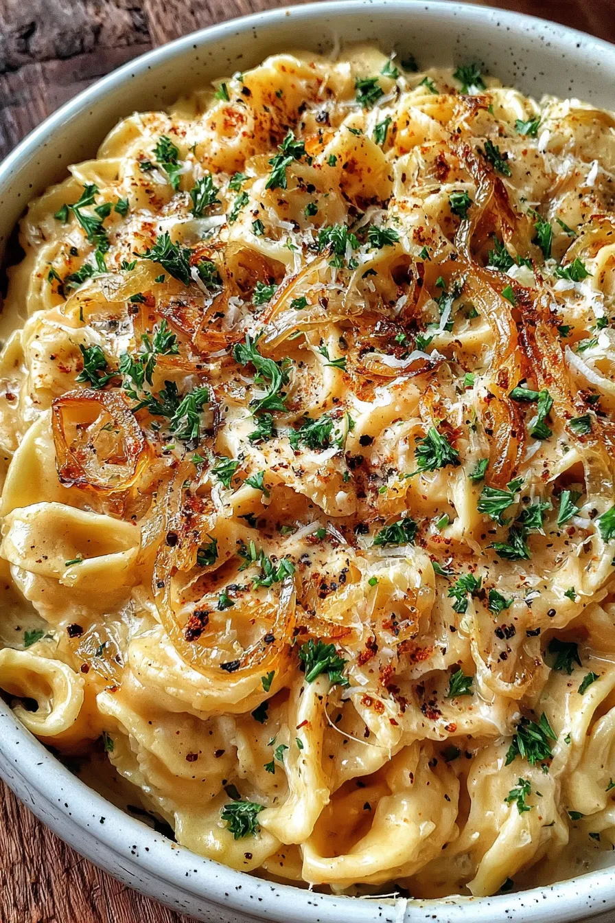 Pasta ingredients spread on counter