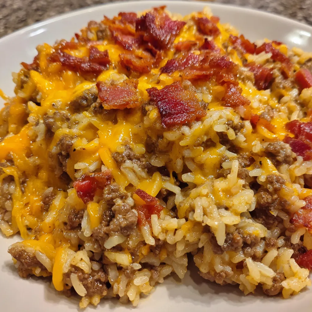 Bacon Cheeseburger Rice