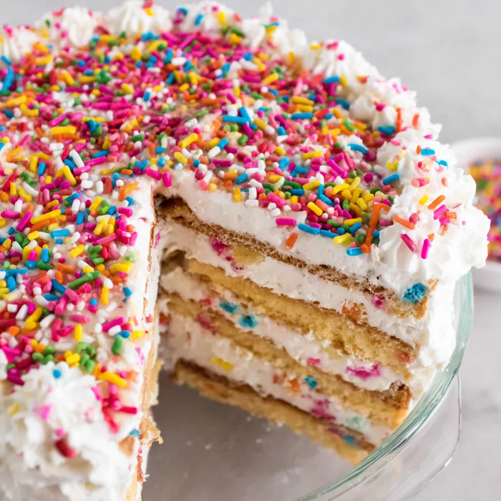 Funfetti Icebox Cake