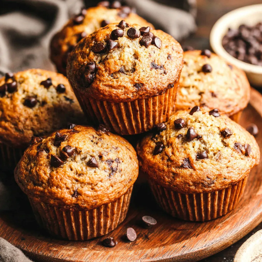 Banana Chocolate Chip Muffins