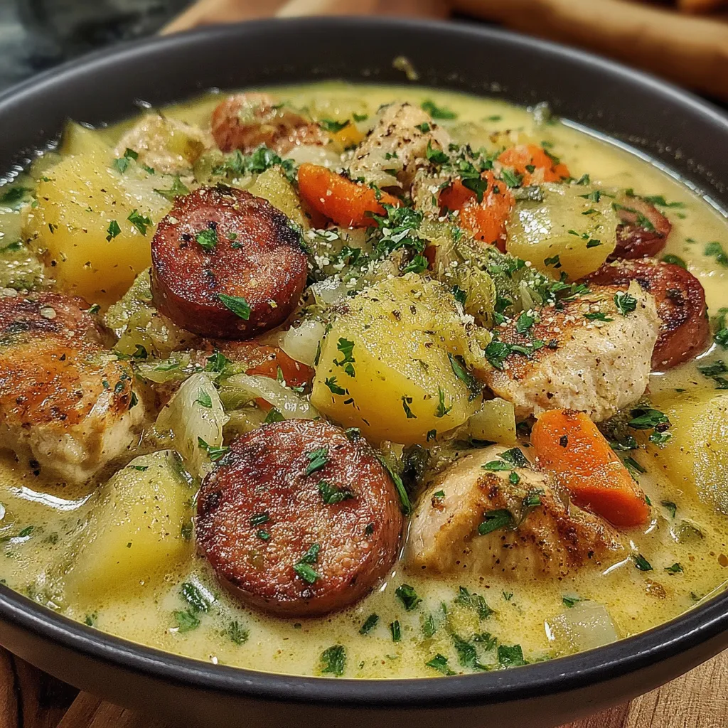 Creamy Chicken Sausage Stew