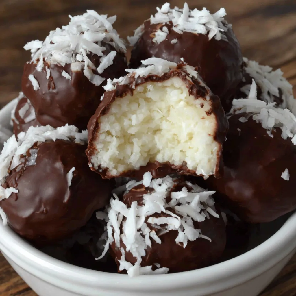 3-Ingredient Chocolate Coconut Balls
