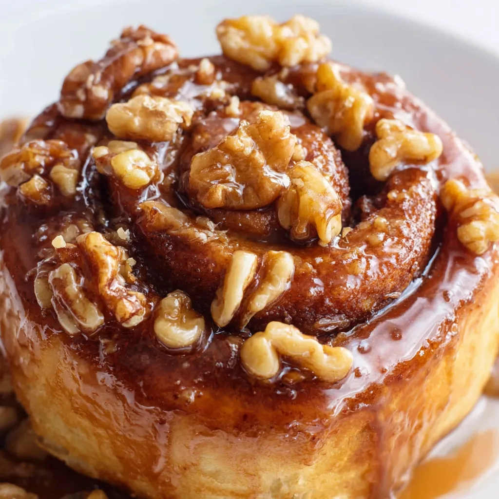 Cinnamon Maple Walnut Sticky Buns