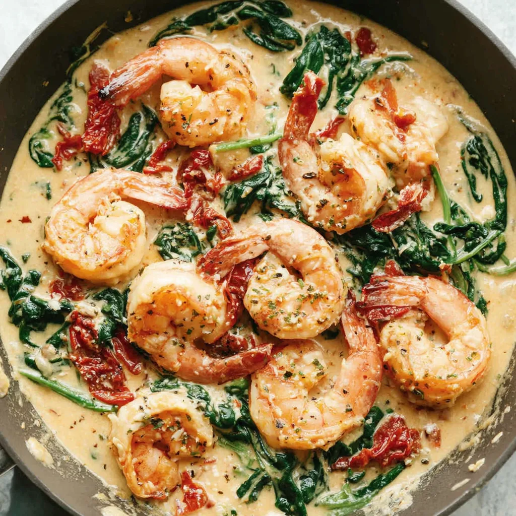 Creamy Tuscan Garlic Shrimp