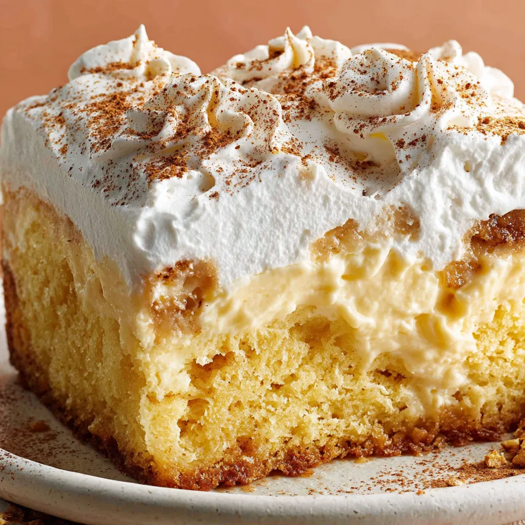 Eggnog Poke Cake