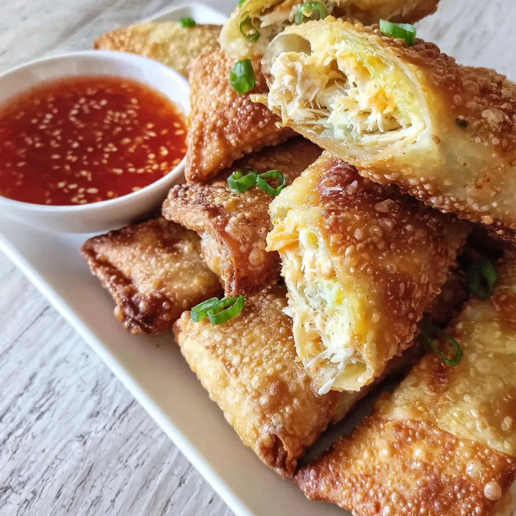 Crab Rangoon Egg Rolls