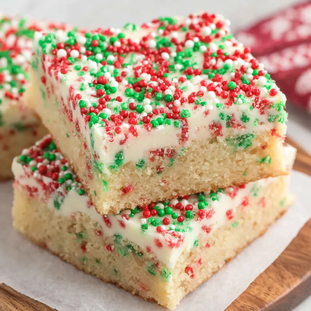 Christmas Sugar Cookie Bars
